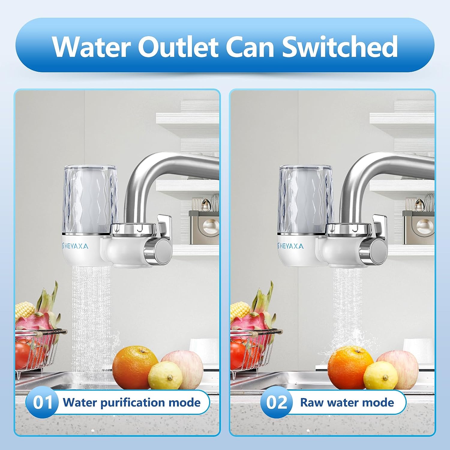 Heyaxa Faucet Mount Water Filtration