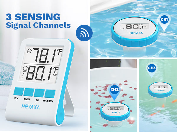 Wireless Floating Pool Spa Thermometer for PanTech Console PT HP2550 P