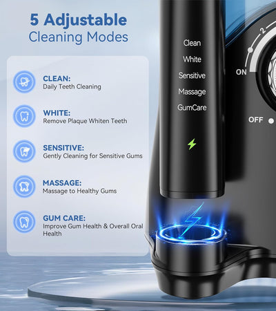 Water Flosser & Ultrasonic Electric Toothbrush Combo