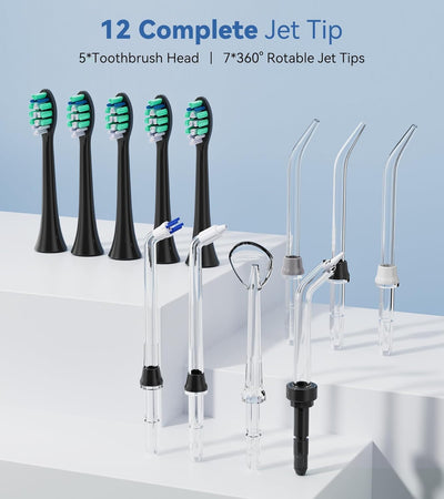 Water Flosser & Ultrasonic Electric Toothbrush Combo