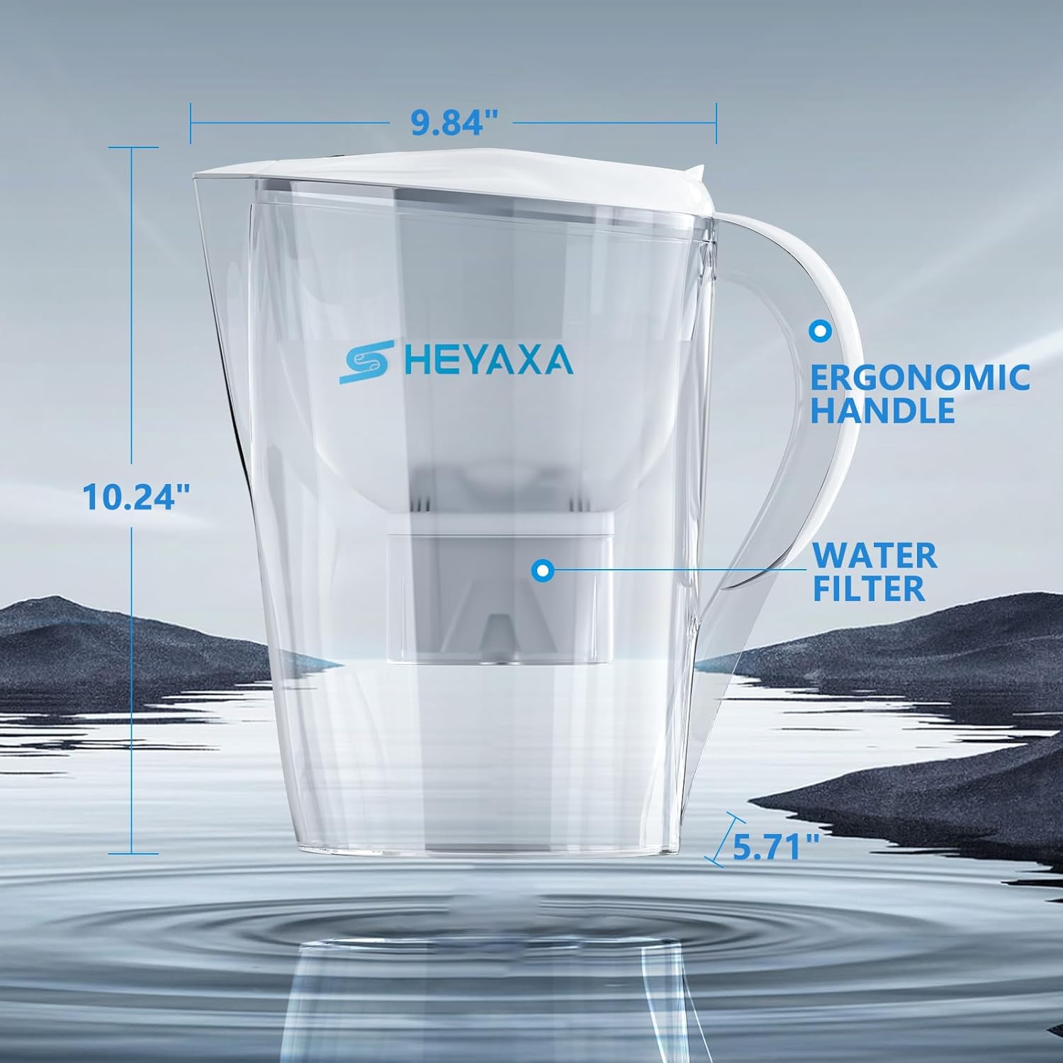 Heyaxa Water Filter Pitchers