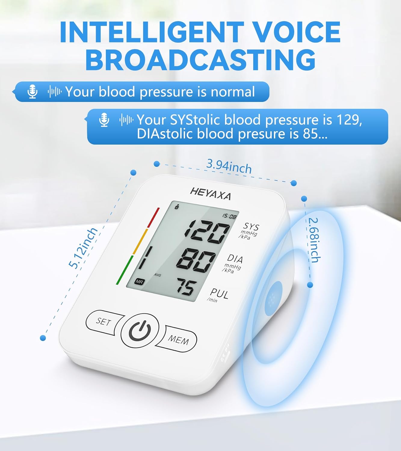 Heyaxa Blood Pressure Monitor